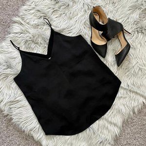 Express Black Adjustable Spaghetti Strap Dress Top